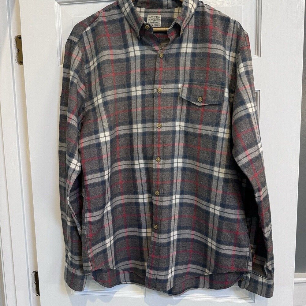 J. Crew Men's Plaid‎ Workshirt Size L